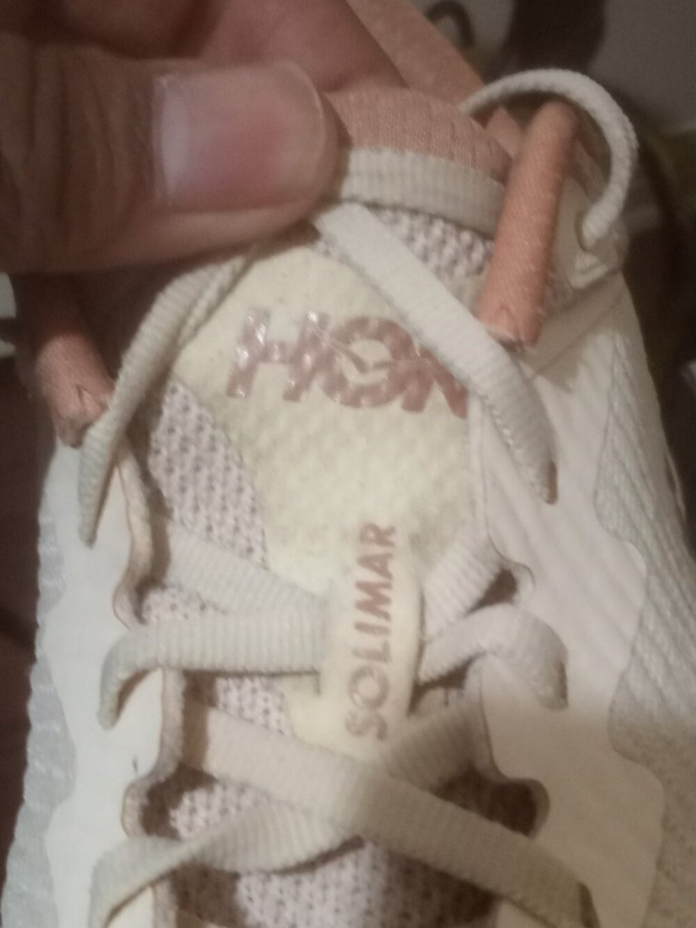Hoka One One Solimar Shoes Womens Size 11B Beige Pink Running Sneakers Low Top - Picture 6 of 12
